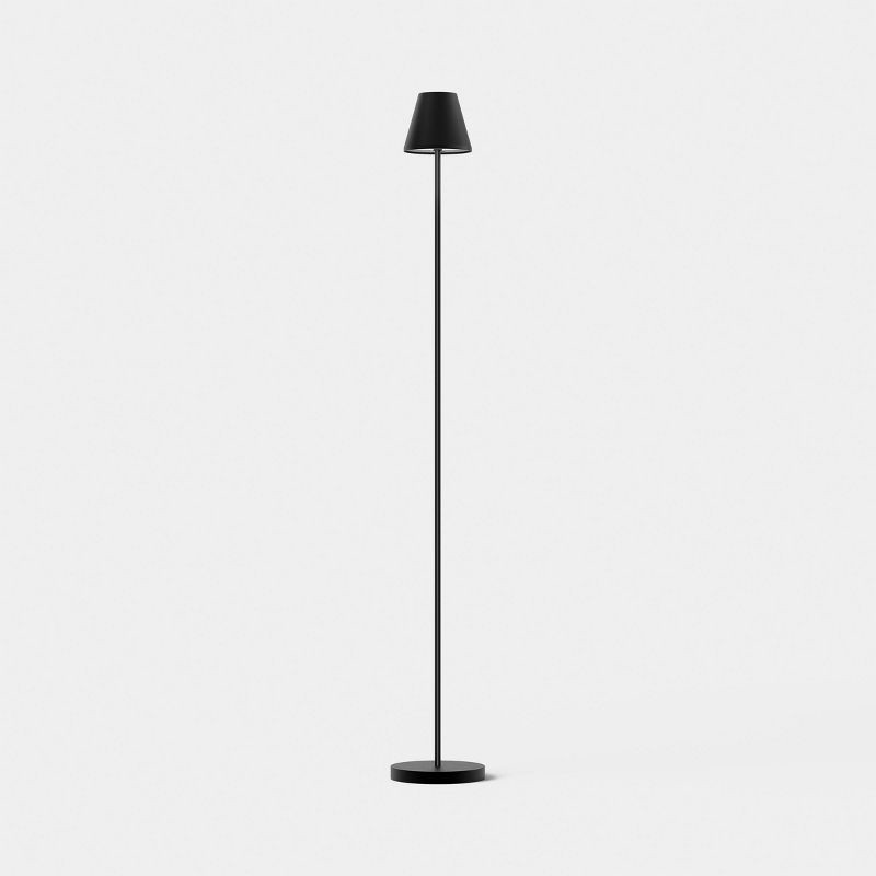 slide 1 of 3, Portable Floor Lamp Black (Includes LED Light Bulb) - Room Essentials™, 1 ct