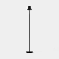 Portable Floor Lamp Black (Includes LED Light Bulb) - Room Essentials™
