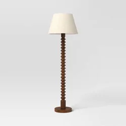 Mid Tone Wood Floor Lamp - Threshold™