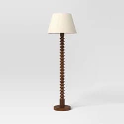 Mid Tone Wood Floor Lamp - Threshold™