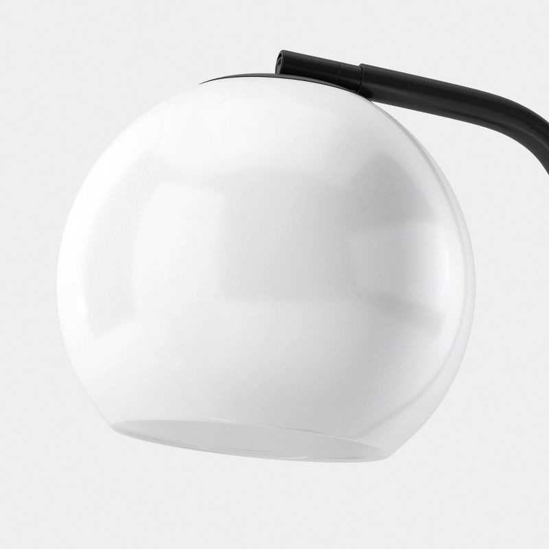 slide 3 of 3, Shelf Floor Lamp with USB Black - Room Essentials™, 1 ct