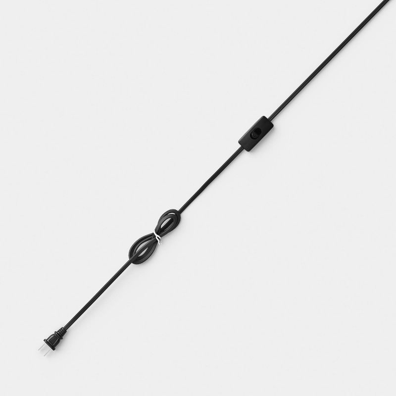 slide 3 of 4, Pendant Lamp with Pleated Fabric Shade White - Room Essentials™, 1 ct