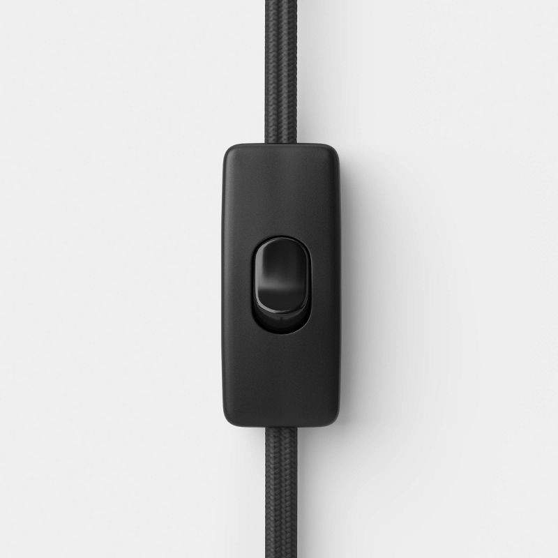 slide 4 of 4, Pendant Lamp with Pleated Fabric Shade White - Room Essentials™, 1 ct