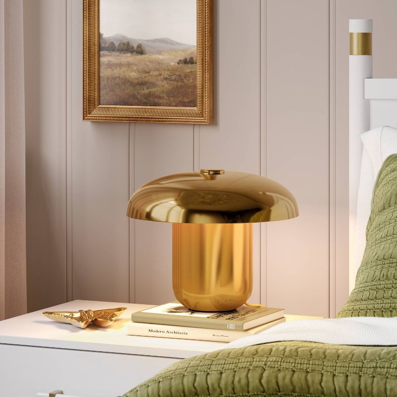 slide 2 of 4, Touch Sensor Table Lamp Brass - Threshold™, 1 ct