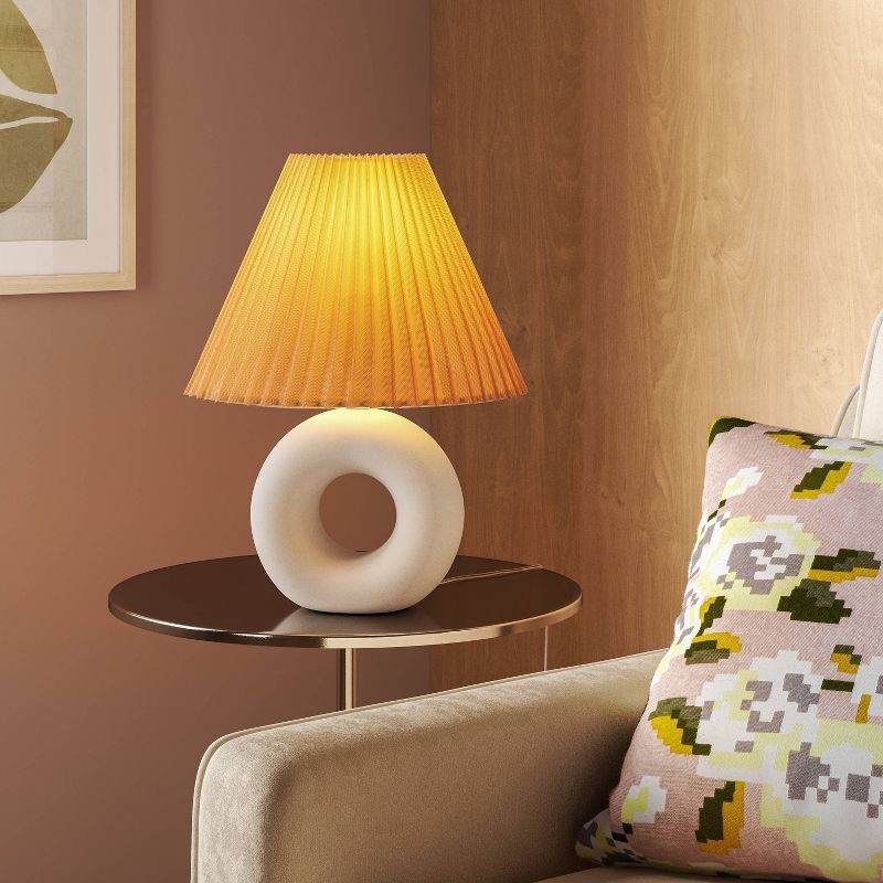 slide 2 of 4, Ceramic Table Lamp White - Room Essentials™, 1 ct