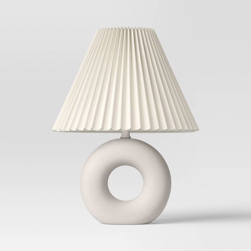 slide 1 of 4, Ceramic Table Lamp White - Room Essentials™, 1 ct