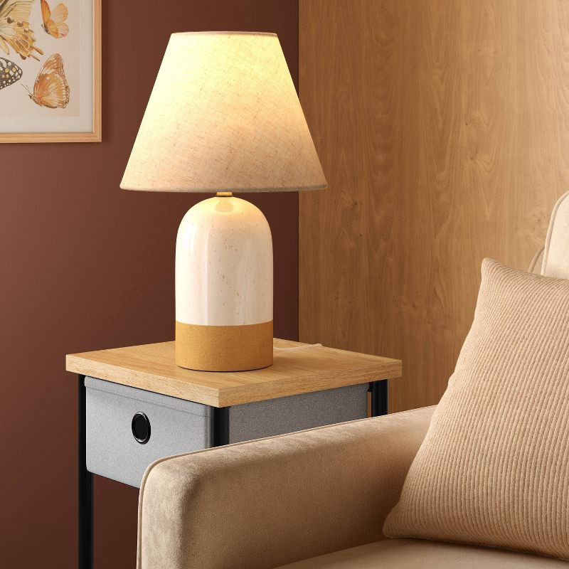 slide 2 of 4, Ceramic Table Lamp Cream/Tan - Room Essentials™, 1 ct