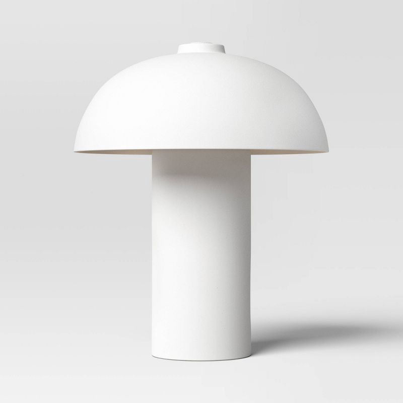slide 1 of 4, Ceramic on Ceramic Table Lamp White - Threshold™, 1 ct