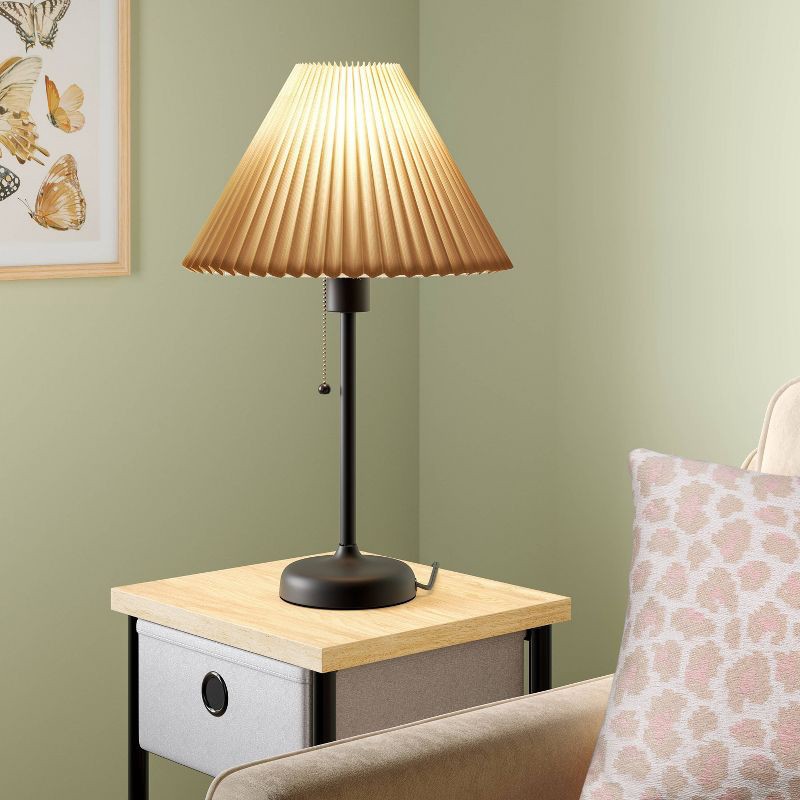 slide 2 of 4, Stick Steel Table Lamp Black - Room Essentials™, 1 ct
