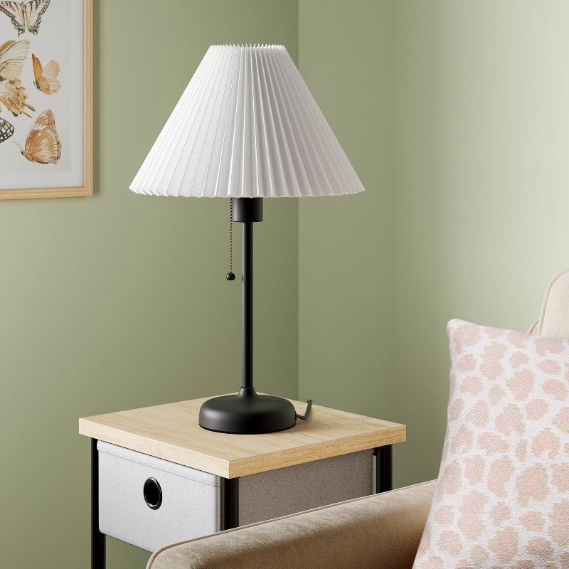 slide 3 of 4, Stick Steel Table Lamp Black - Room Essentials™, 1 ct