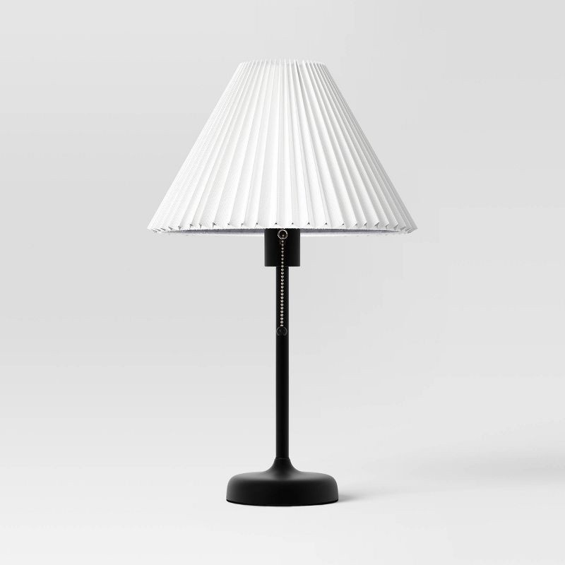 slide 1 of 4, Stick Steel Table Lamp Black - Room Essentials™, 1 ct