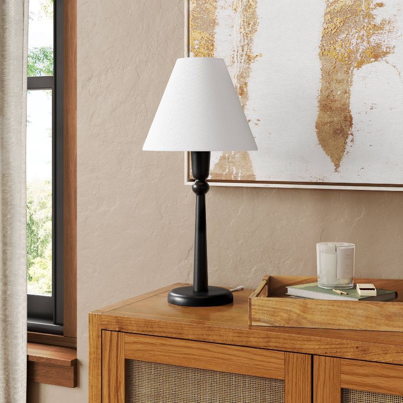 slide 2 of 4, Textured Metal Table Lamp - Threshold™, 1 ct