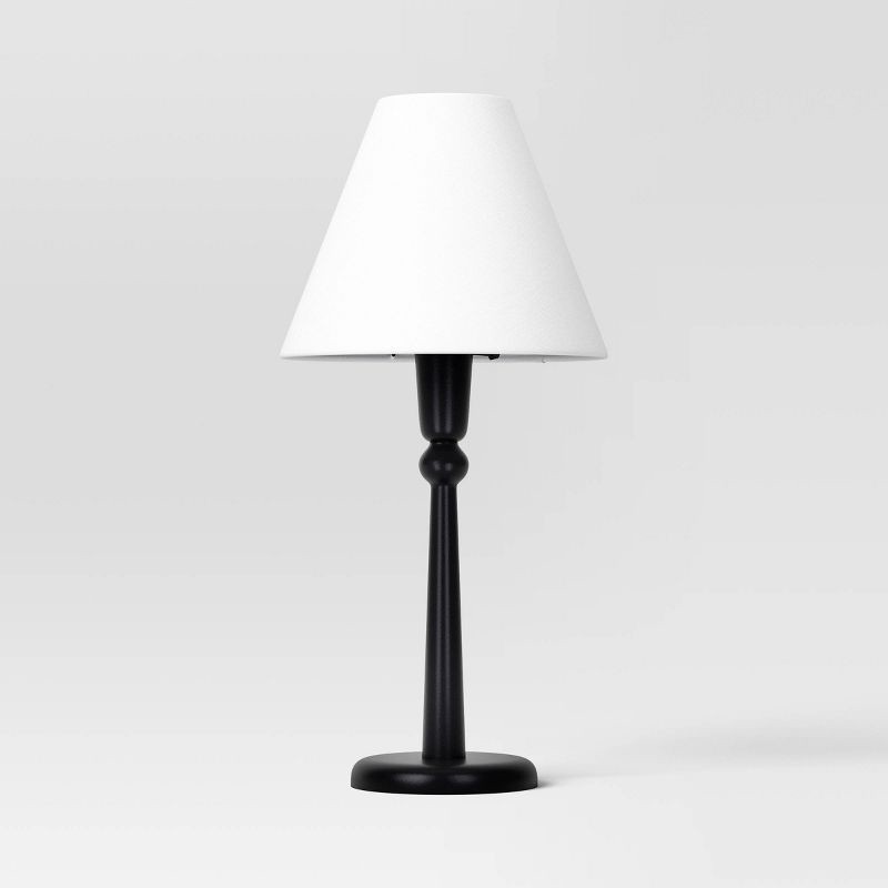 slide 1 of 4, Textured Metal Table Lamp - Threshold™, 1 ct