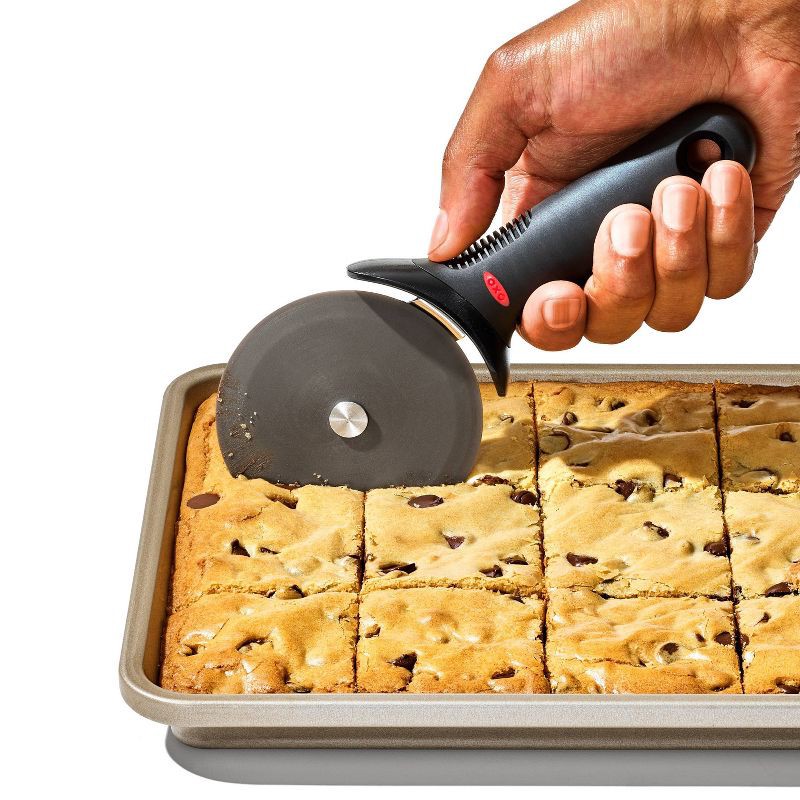 slide 4 of 5, OXO Pizza Wheel for Nonstick Pan, 1 ct