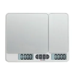 Taylor 11lb Dual Platform Digital Kitchen Food Scale