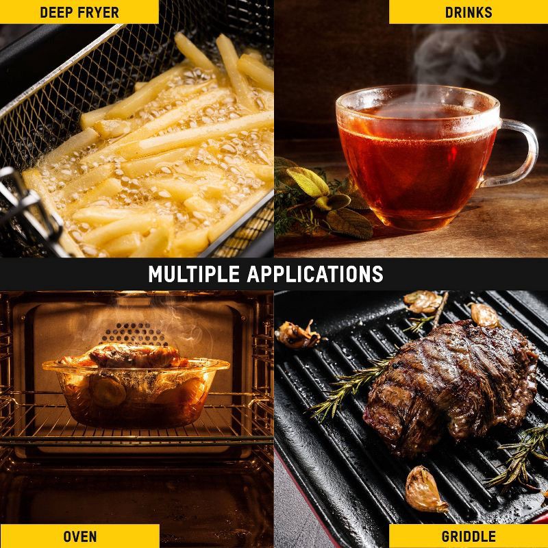 slide 5 of 7, Taylor Dual Digital Folding Cooking Thermometer and Infrared Surface, 1 ct