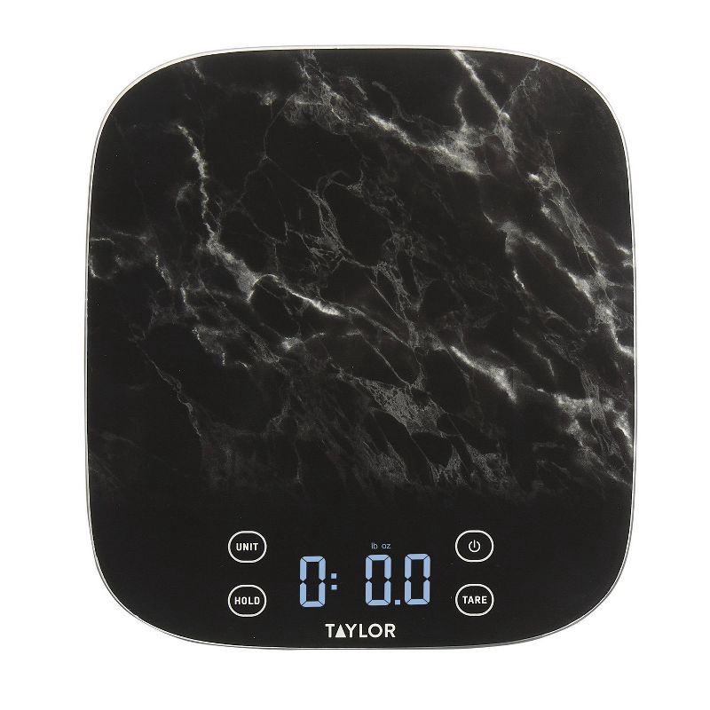 slide 1 of 11, Taylor 22lb Waterproof Digital Kitchen Food Scale Black, 22 lb