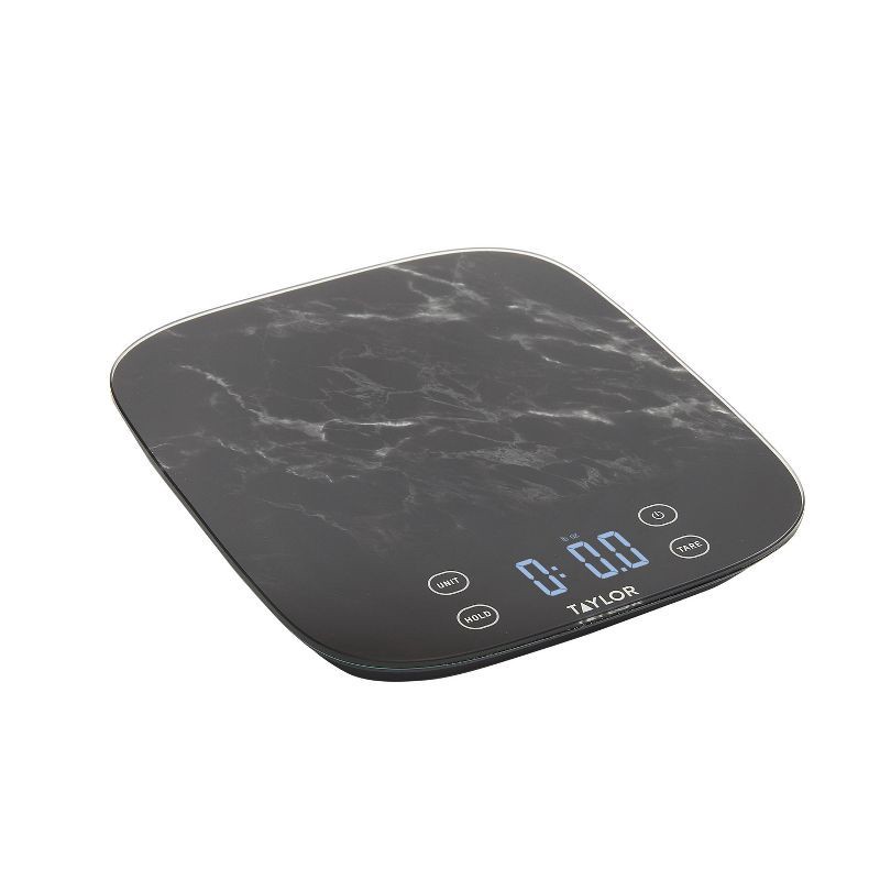 slide 6 of 11, Taylor 22lb Waterproof Digital Kitchen Food Scale Black, 22 lb