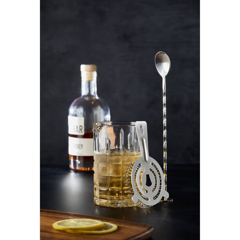slide 2 of 4, Houdini 3pc Cocktail Stir Set with Mixing Glass, Strainer and Spoon, 3 ct