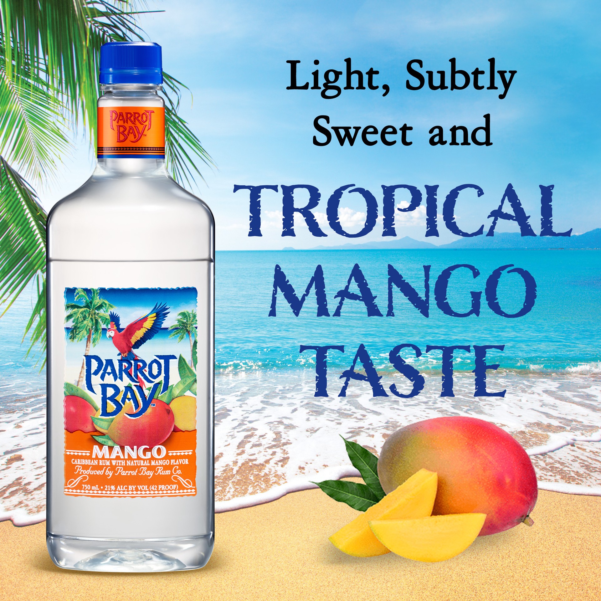 slide 2 of 3, Parrot Bay Rum Mango, 750 ml
