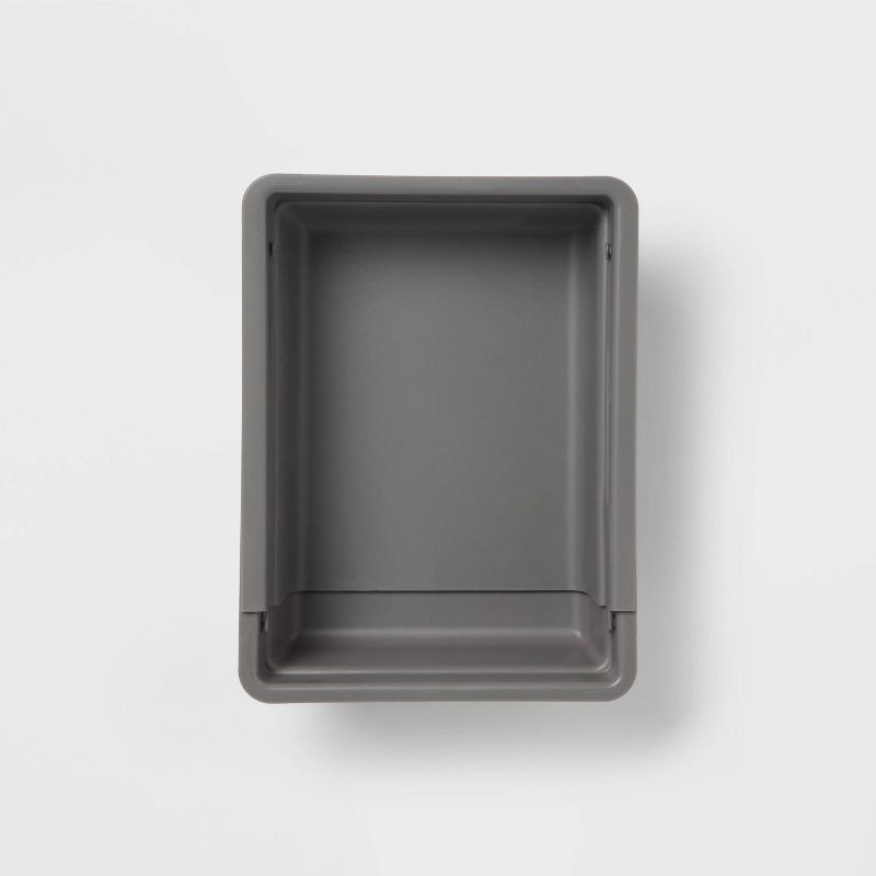 slide 3 of 4, Plastic Expandable Long Tool Drawer Organizer Gray - Brightroom™, 1 ct