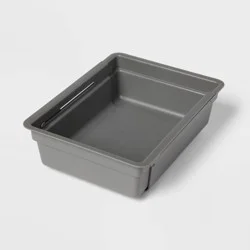 Plastic Expandable Long Tool Drawer Organizer Gray - Brightroom™
