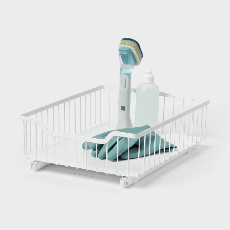 slide 4 of 4, Sliding Metal Under the Sink Kitchen 0rganizer - Brightroom™, 1 ct