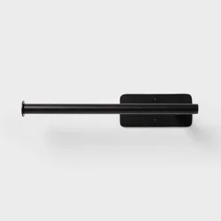 Adhesive Under Cabinet Paper Towel Holder Black - Brightroom™