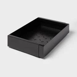Metal Expandable Pull Out Drawer Adhesive Black - Brightroom™