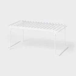 Expandable Collapsible Wire Cabinet Shelf White - Brightroom™