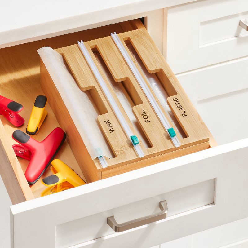 slide 2 of 3, Tin Foil and Plastic Wrap Dispenser and Cutter - Brightroom™, 1 ct