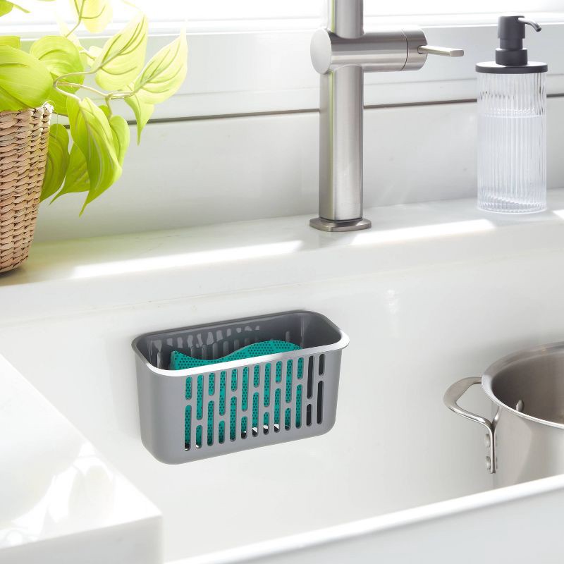 slide 2 of 3, Plastic Small Suction Sink Caddy - Brightroom™, 1 ct