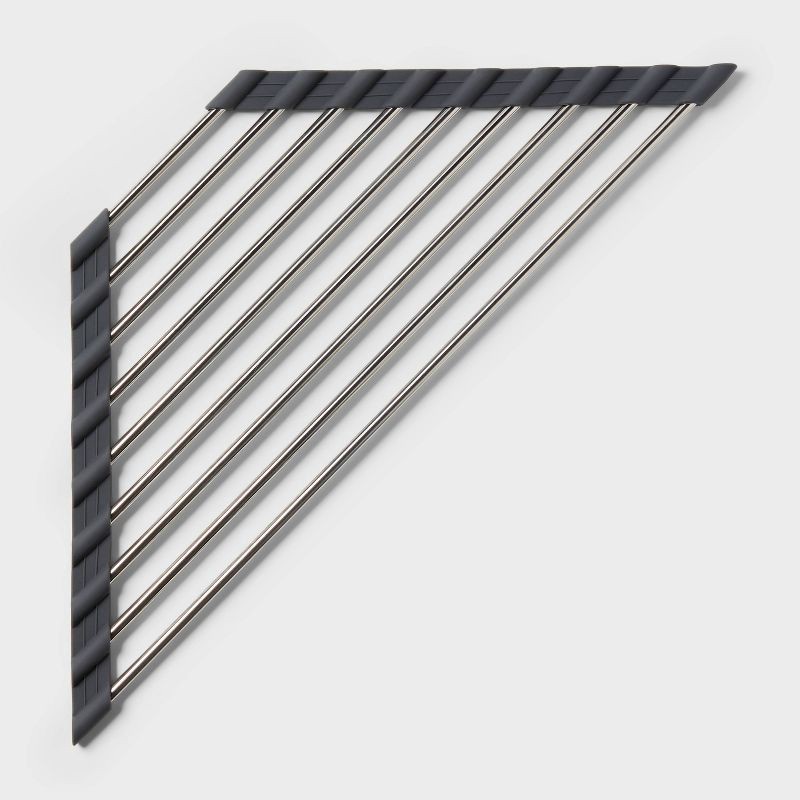 slide 1 of 3, Stainless Steel Rolling Drying Rack - Brightroom™, 1 ct