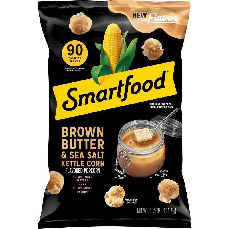 slide 1 of 6, Smartfood Brown Butter & Sea Salt Kettle Corn - 6.5oz, 6.5 oz