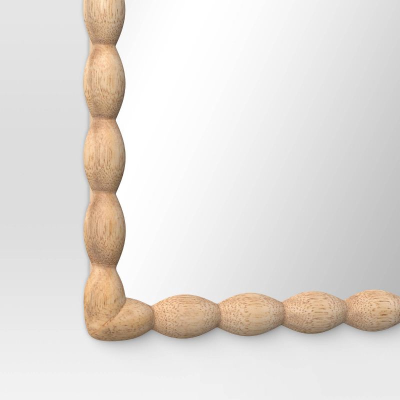 slide 4 of 4, 20"x30" Turned/Bobbin Wall Mirror Natural - Room Essentials™, 1 ct