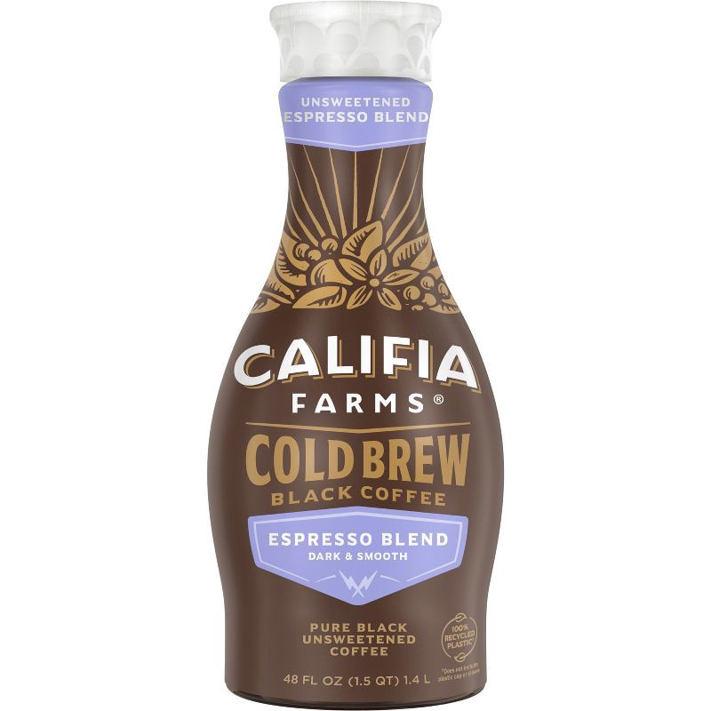 slide 1 of 9, Califia Farms Cold Brew Espresso Blend - 48oz, 48 oz