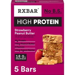 RXBAR High Protein Bars Strawberry Peanut Butter - 10.5oz/5ct