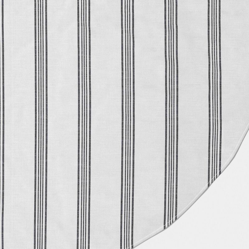 slide 3 of 3, 70"x70" Tablecloth Navy Striped - Threshold™, 1 ct