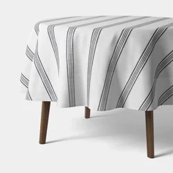 70"x70" Tablecloth Navy Striped - Threshold™