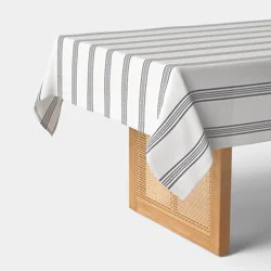 84"x60" Tablecloth Navy Striped - Threshold™