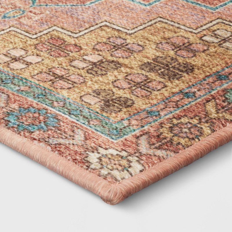 slide 3 of 4, 2'x3' Comfort Mat Bohome Accent Rug Blush/Rust Blush/Rust - Threshold™, 1 ct