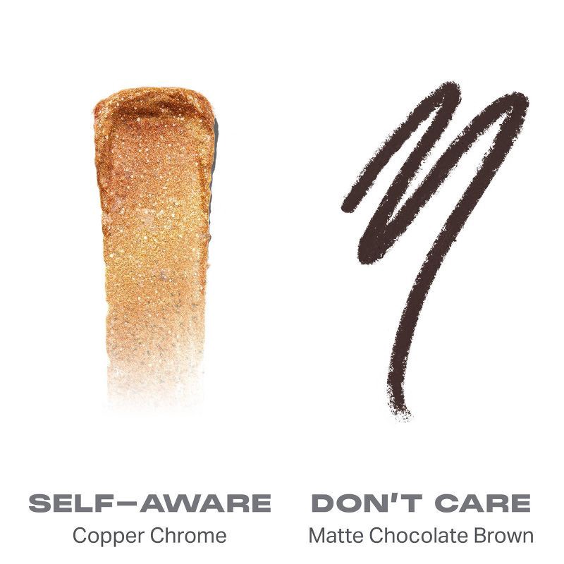 slide 2 of 10, Morphe Mixed Signals Dual-Ended Cream & Liquid Shadow Stick - Self-Aware/Don't Care - 0.028oz - Ulta Beauty, 0.028 oz