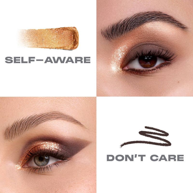 slide 3 of 10, Morphe Mixed Signals Dual-Ended Cream & Liquid Shadow Stick - Self-Aware/Don't Care - 0.028oz - Ulta Beauty, 0.028 oz