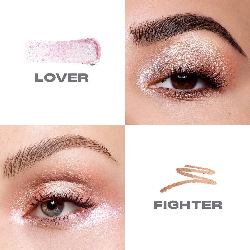 slide 3 of 10, Morphe Mixed Signals Dual-Ended Cream & Liquid Shadow Stick - Lover/Fighter - 0.028oz - Ulta Beauty, 0.028 oz