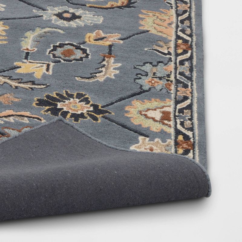 slide 4 of 4, 5'x7' Handtufted Persian Area Rug Blue - Threshold™, 1 ct