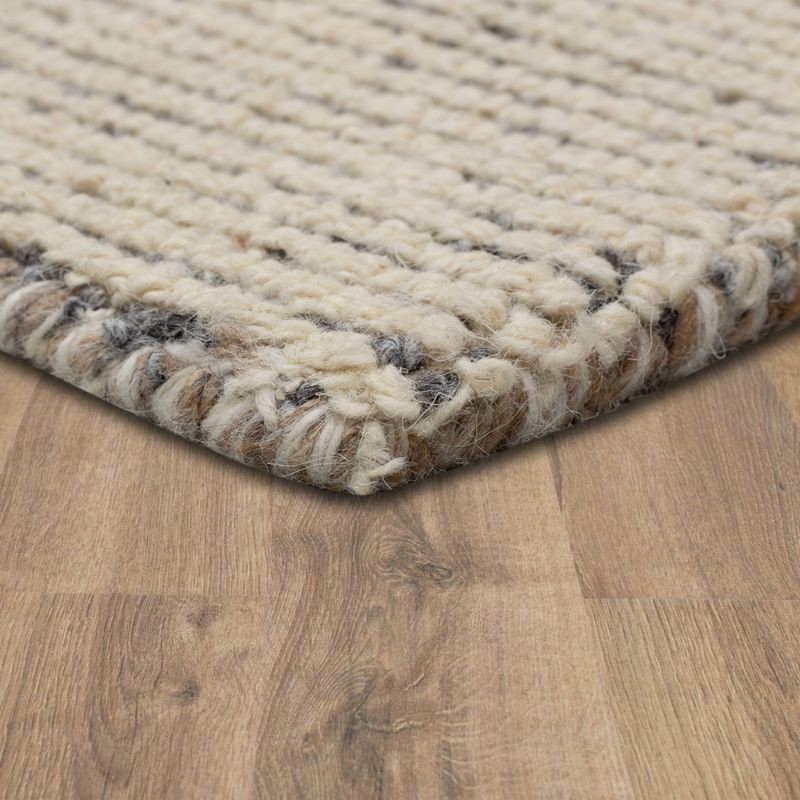 slide 2 of 6, Mohawk 5'x7' Wool and Poly Blend Area Rug Tan, 1 ct