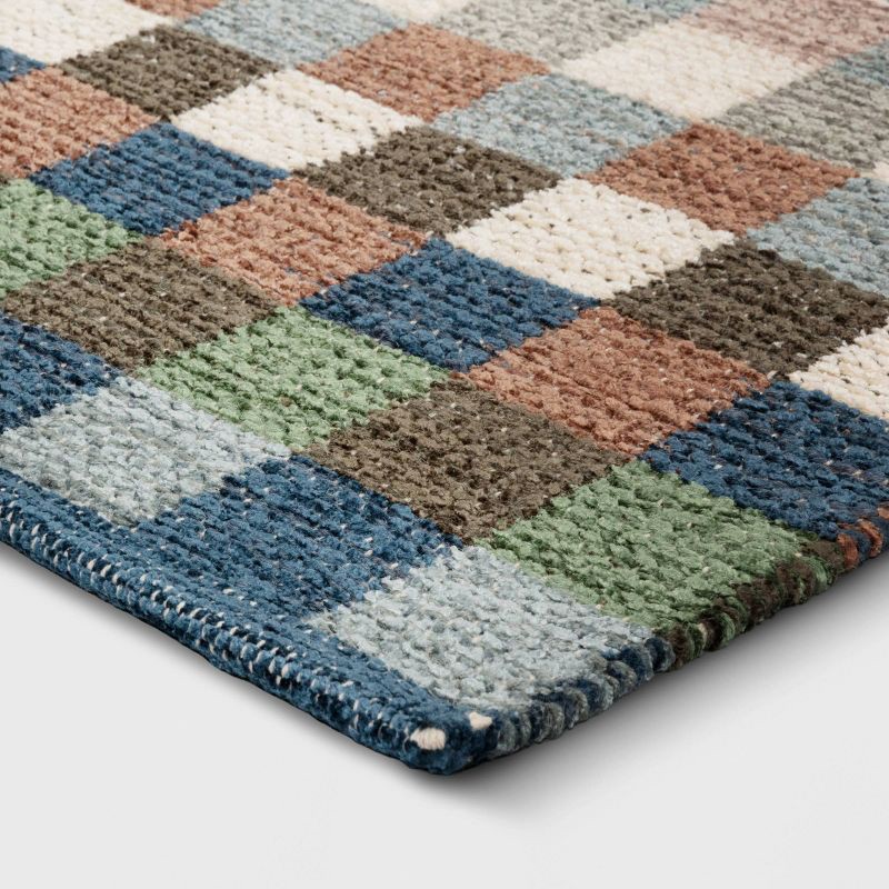 slide 3 of 4, 2'x3' Checkered Accent Rug - Threshold™, 1 ct