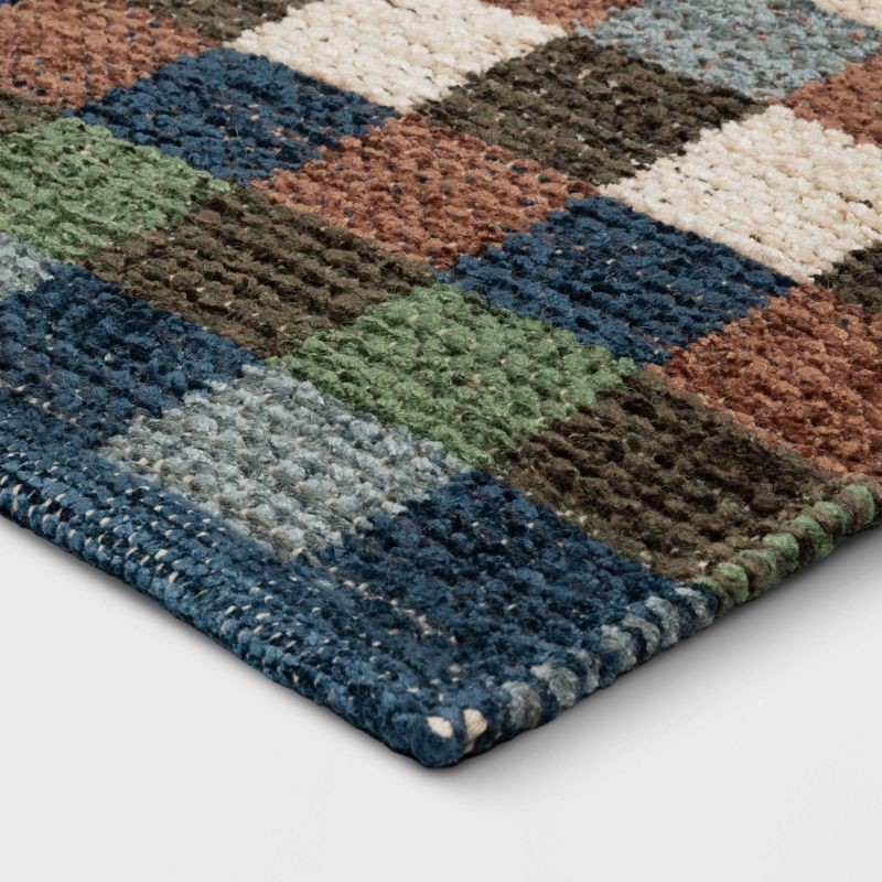 slide 4 of 4, 2'x3' Checkered Accent Rug - Threshold™, 1 ct