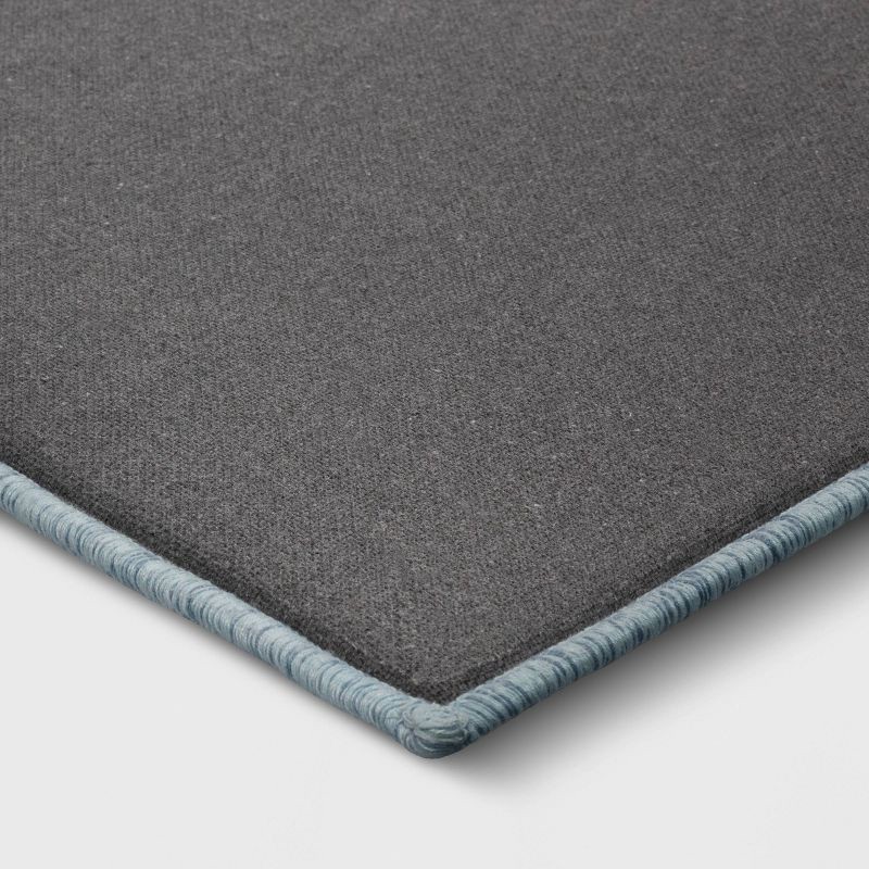 slide 4 of 4, 2'x3' Laurel Comfort Mat Accent Rug Blue - Threshold™, 1 ct