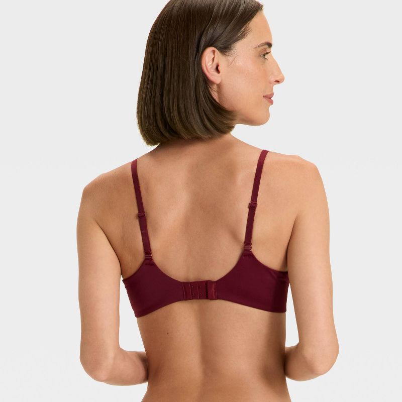 slide 2 of 6, Women's Lightly Lined Full Coverage Bra - Auden™ Berry Red 36B, 1 ct